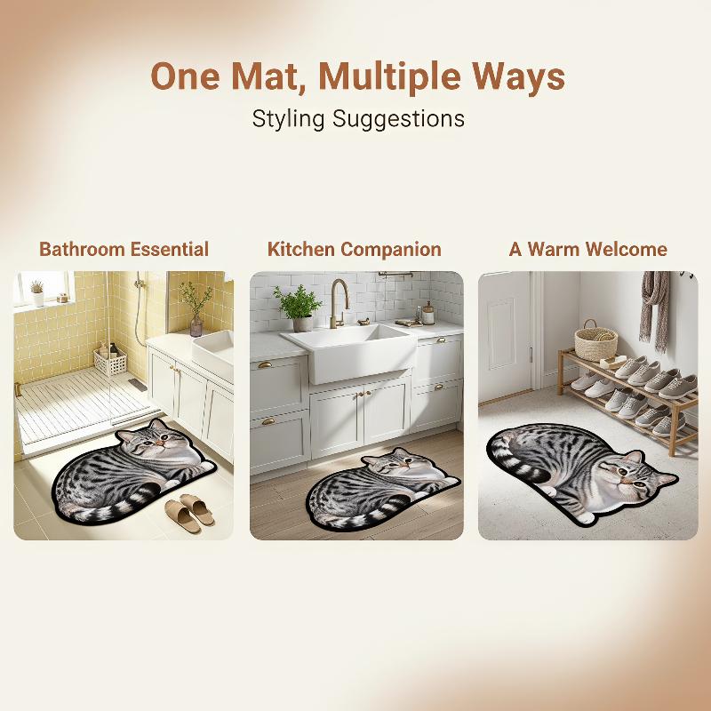Home Bathroom Decor Ideas - Коврик для ванной из диатомита с
