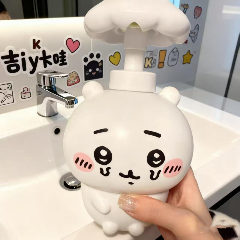 Home Edit Bathroom Storage - Милые дозаторы Hachiware Chiikawa, кавайные бутылки