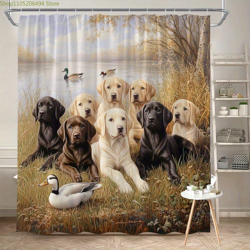 Home Bathroom Decor Ideas - Занавеска для душа с изображением семьи