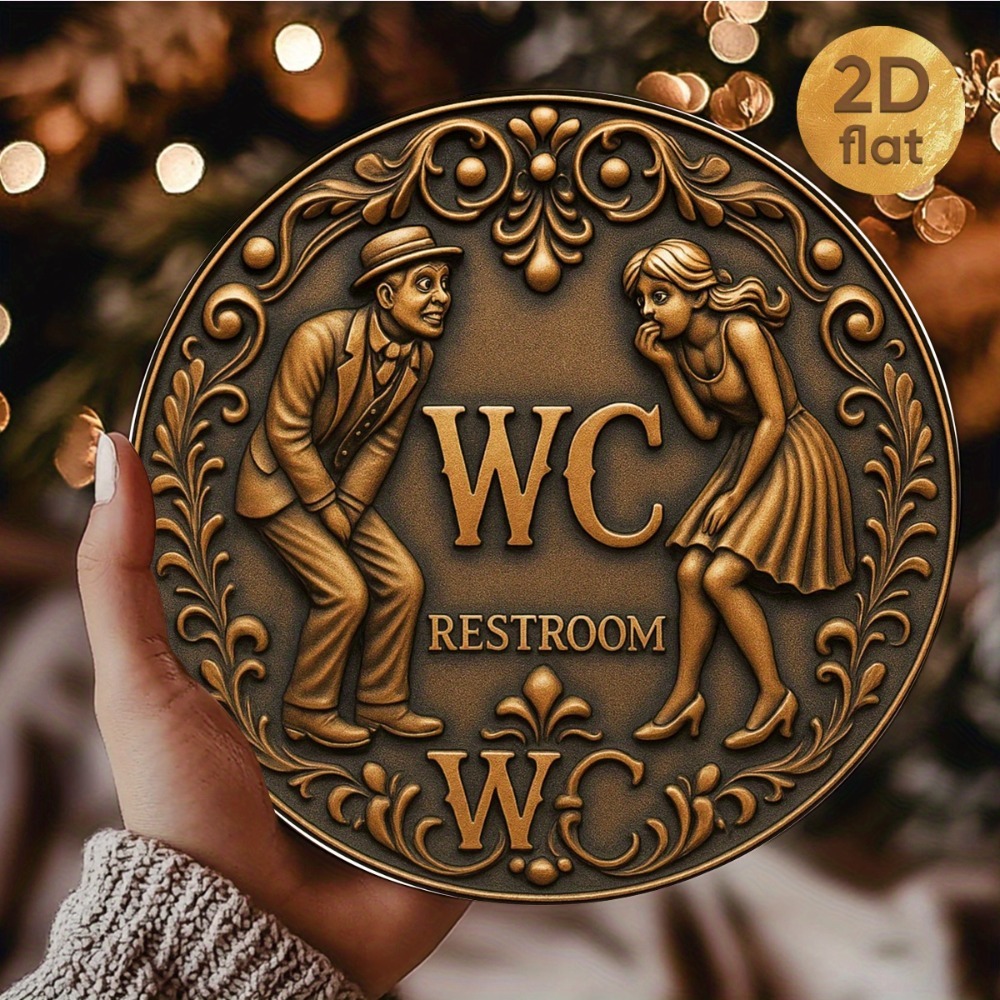 Винтажная круглая железная таб – обзор и цена Home Bathroom Signs