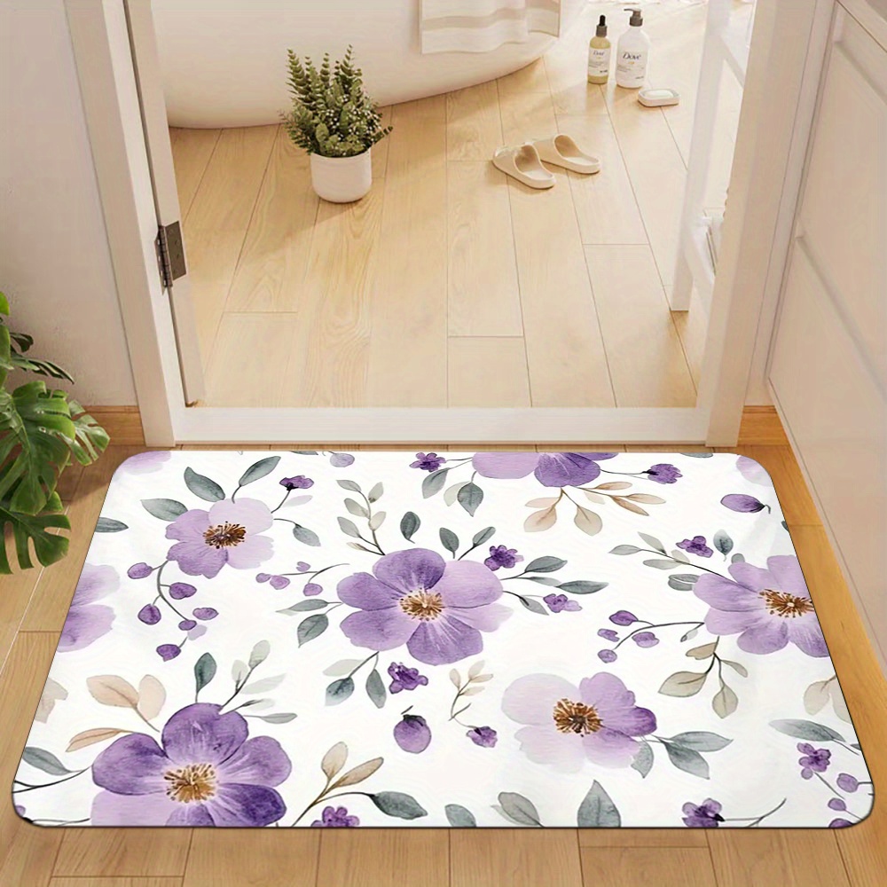 Роскошный коврик с цветочным п – обзор и цена Home Bathroom Decor Ideas