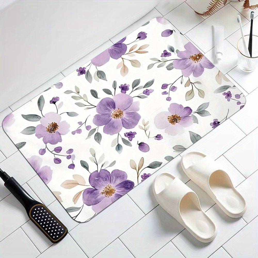 Роскошный коврик с цветочным п – обзор и цена Home Bathroom Decor Ideas
