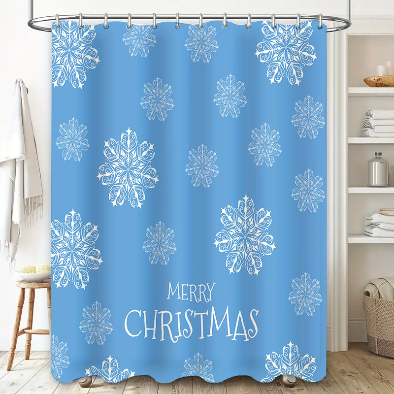 Рождественская занавеска для д – обзор и цена Home Bathroom Decor Ideas