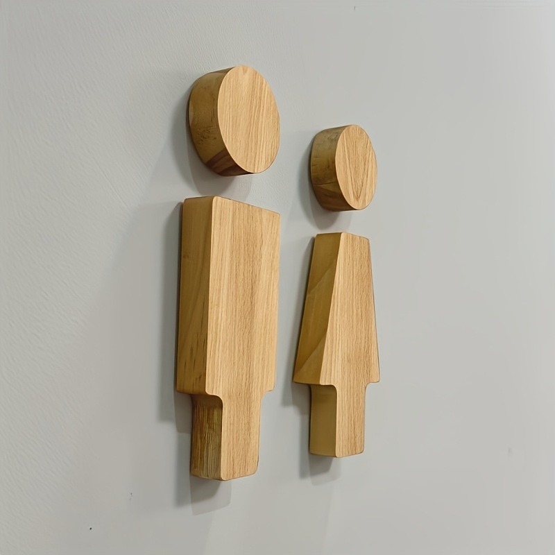 2 шт. деревянная вывеска для в – обзор и цена Home Bathroom Signs