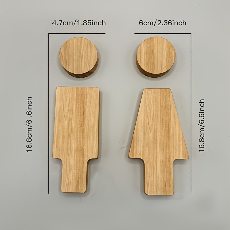 2 шт. деревянная вывеска для в – обзор и цена Home Bathroom Signs