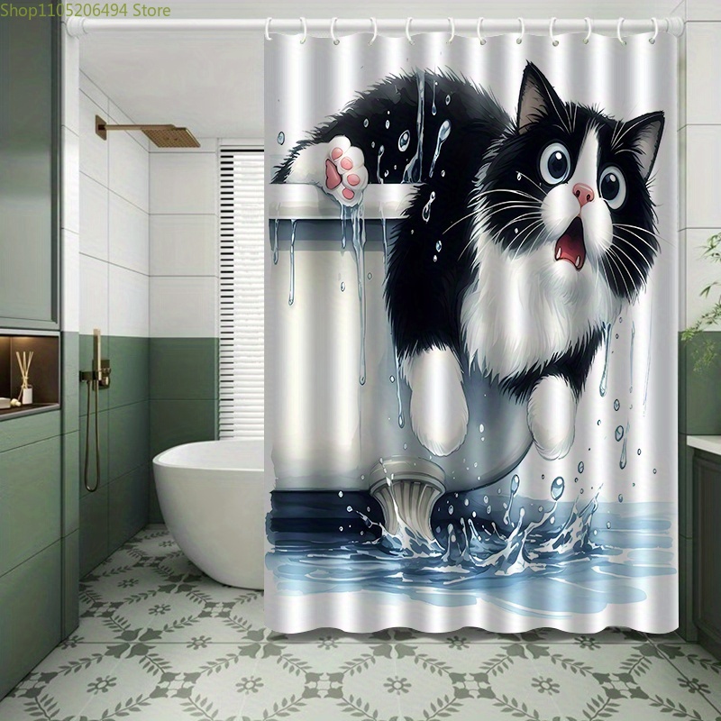 Забавная шторка для душа с изо – обзор и цена Home Bathroom Decor Ideas