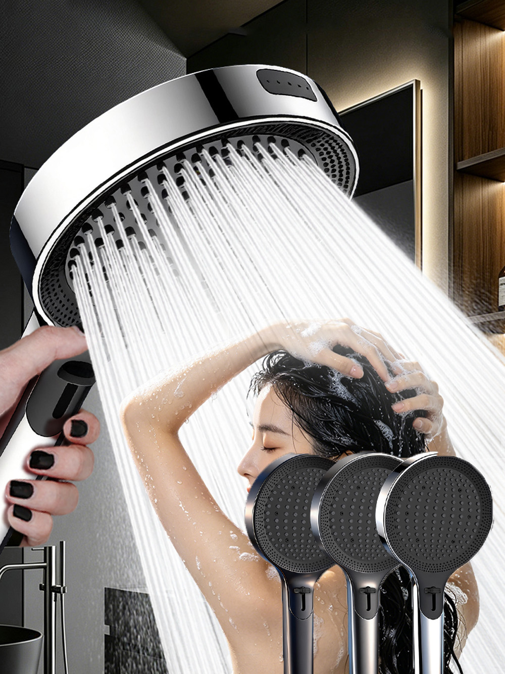 Четырехрежимная душевая лейка  – обзор и цена Home Bathroom Taps