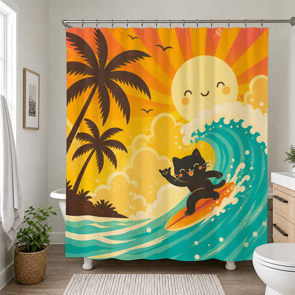 Милая шторка для душа с изобра – обзор и цена Home Bathroom Decor Ideas
