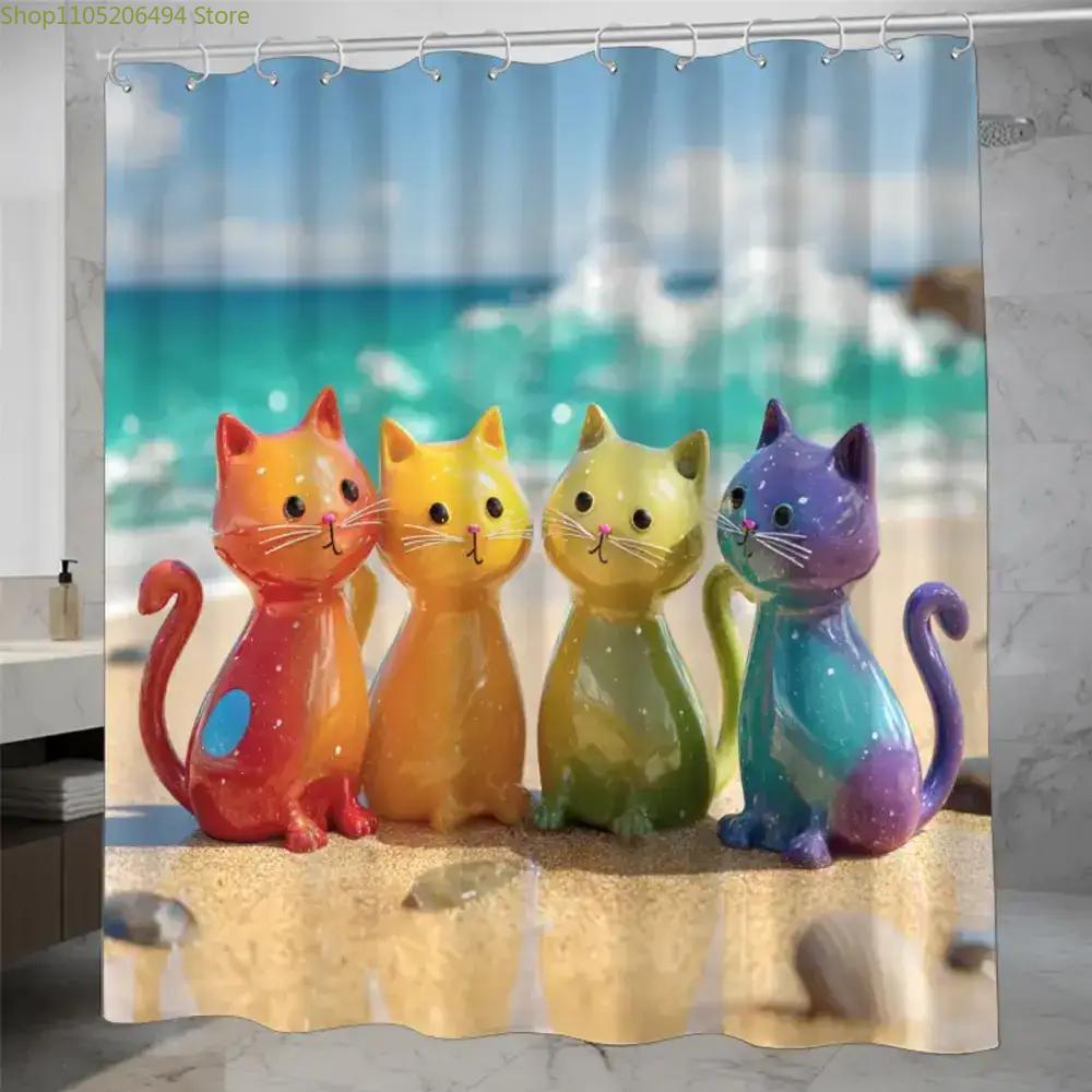 Красочная душевая занавеска с  – обзор и цена Home Bathroom Decor Ideas