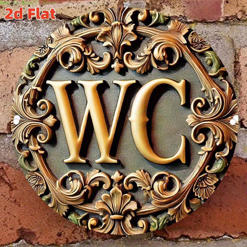 2D плоская декоративная таблич – обзор и цена Home Bathroom Signs